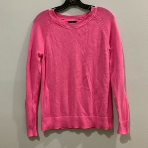 Pink long-sleeve sweater
